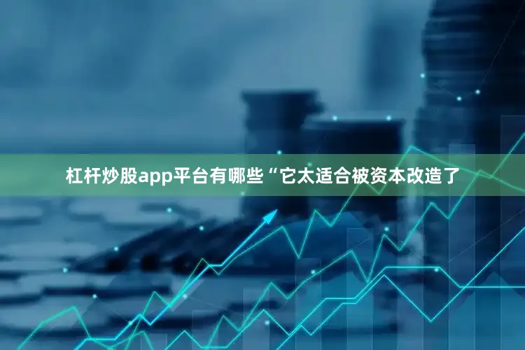 杠杆炒股app平台有哪些“它太适合被资本改造了
