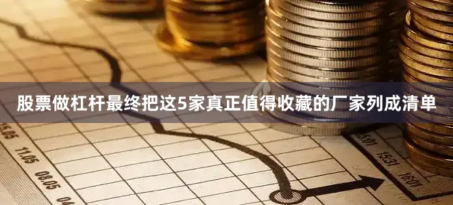 股票做杠杆最终把这5家真正值得收藏的厂家列成清单