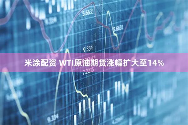 米涂配资 WTI原油期货涨幅扩大至14%