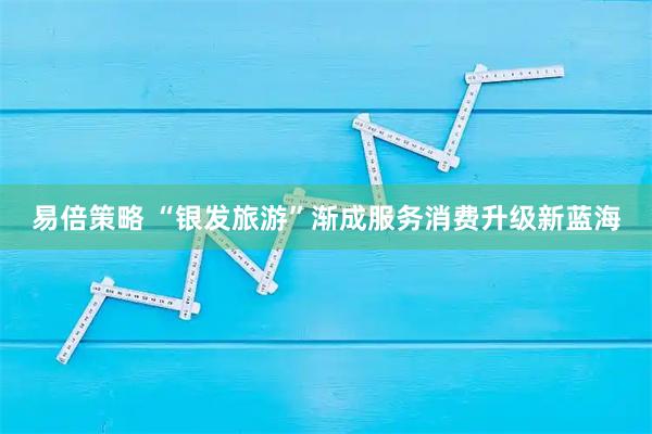 易倍策略 “银发旅游”渐成服务消费升级新蓝海