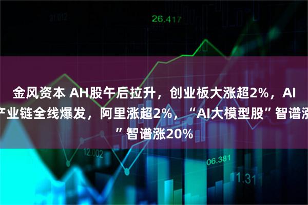 金风资本 AH股午后拉升，创业板大涨超2%，AI算力产业链全线爆发，阿里涨超2%，“AI大模型股”智谱涨20%